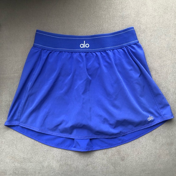 Alo Yoga Match Point Tennis Skirt Alo Blue S - Picture 2 of 7